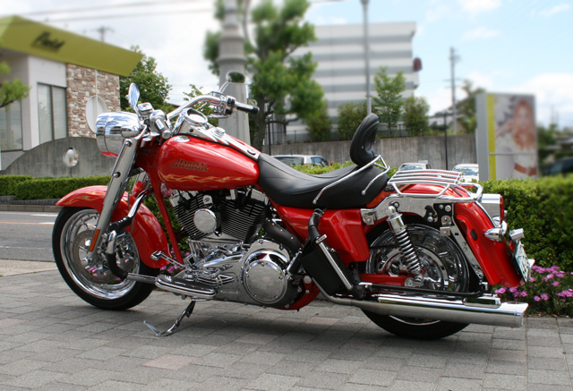 ▶春日井市のK様【024】Harley-Davidson FLH3 CVO赤フレア　